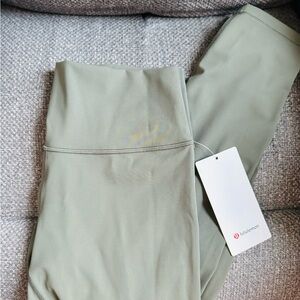 Sage Green/Grey Lululemon Wunder Under HR Tight